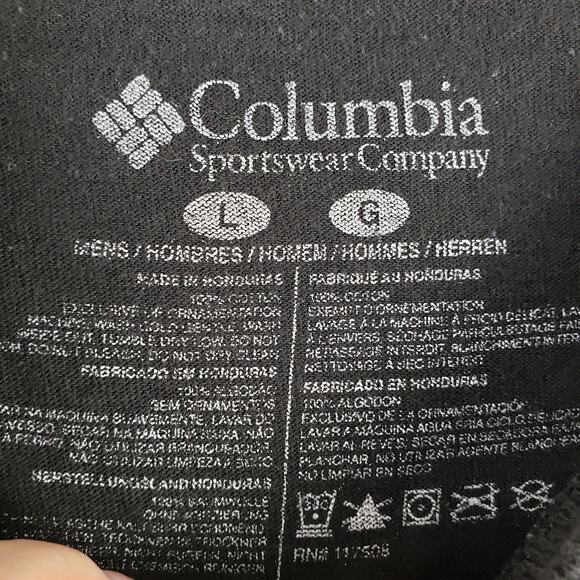 Columbia Men's L Hunting Dog Graphic Tee‎ Shirt Chocolate Lab Pointer Outdoorsy - Picture 3 of 6